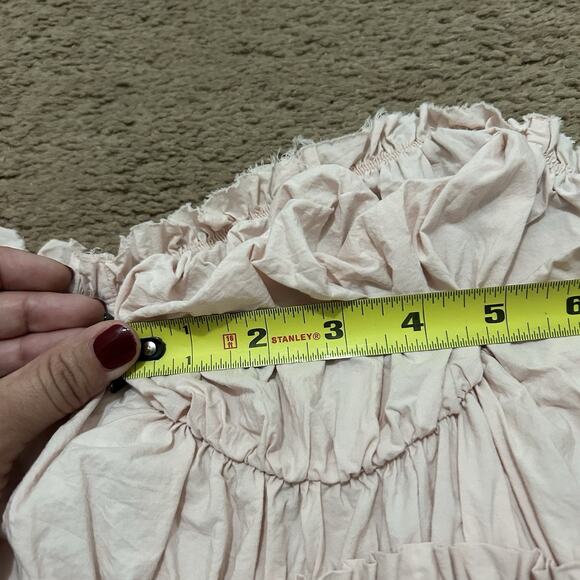 Sonderhaus Siren Dress Petal Pink Smocked Tie Straps Size XL - Picture 7 of 7